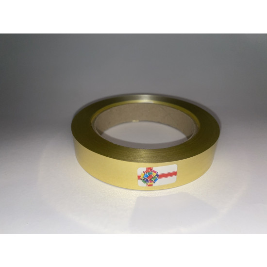 Стрічка пластикова золота  2смх50 ярдів (LP2050-1)