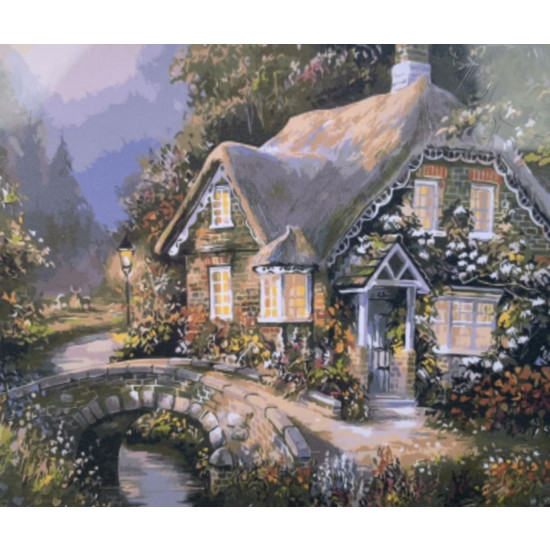 Картина за номерами 30*40см "Старий будиночок" OPP (полотно на рамі фарб. пензля.) (39EKTL_O)