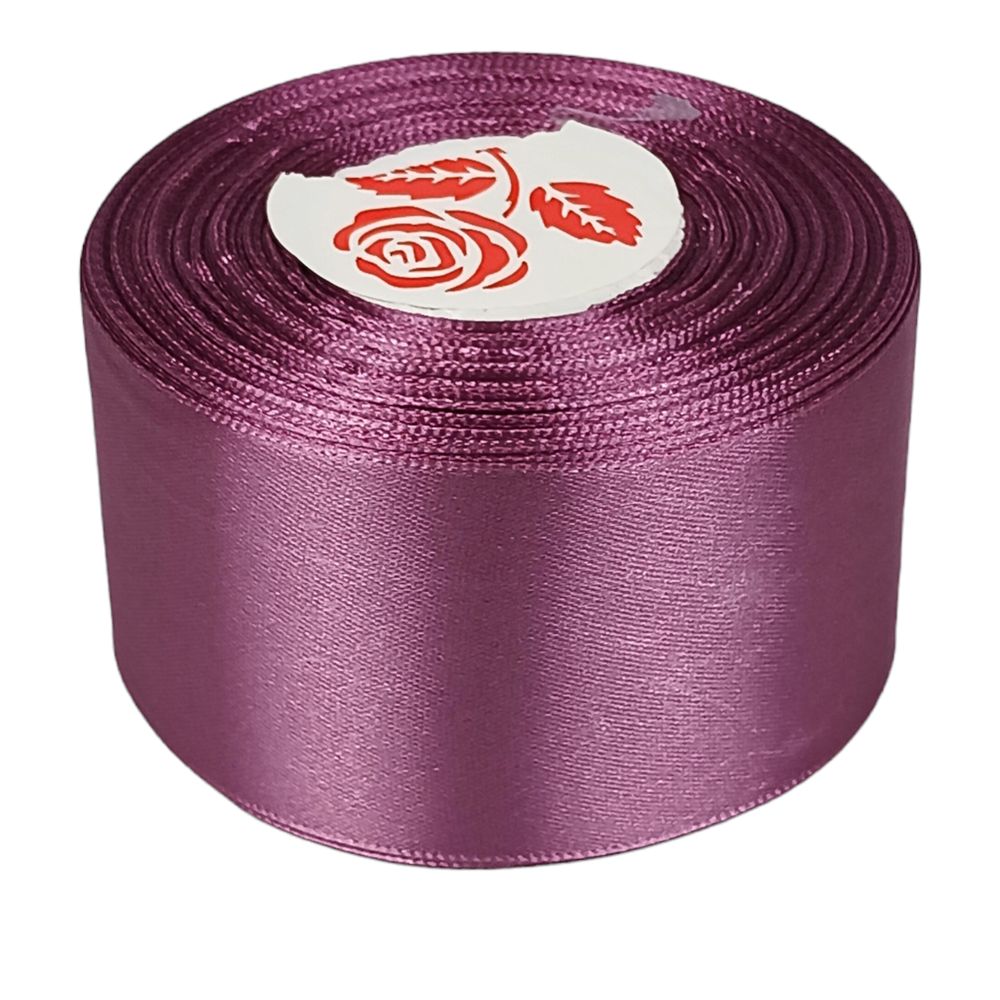 Атласна стрічка 5см (±5мм) x 33м Фіолетовий Unison (LA5033-118)