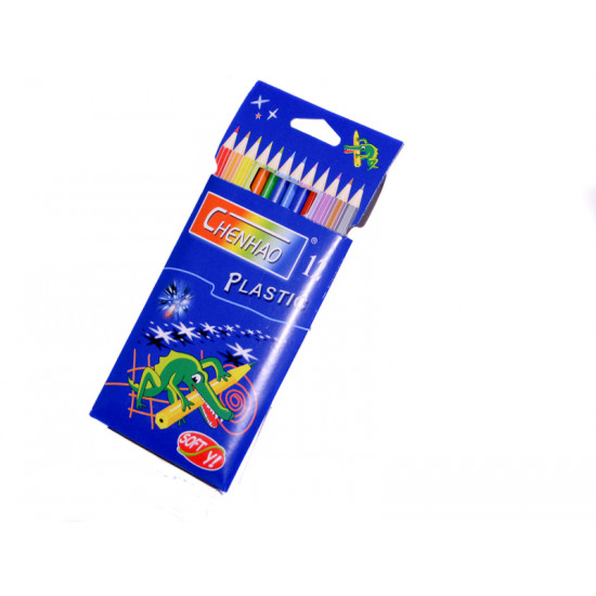 Карандаши 158 пластиковые,12 цв."CHENHAO" (158-12)