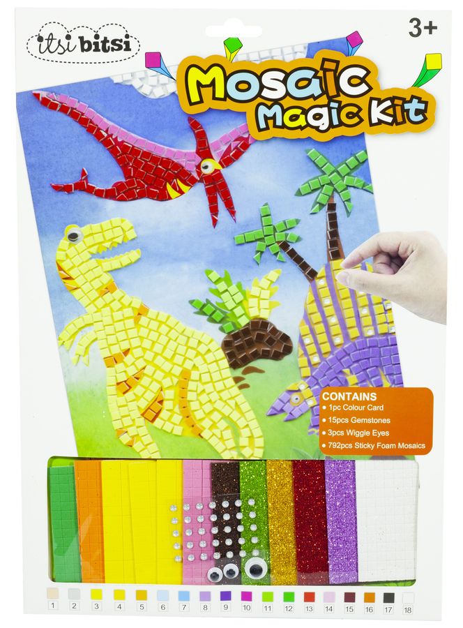 Набір для творчості 23х33см "Збери мозаїку-стрази", 5 диз, мікс (0178)