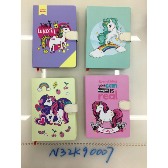 Блокнот N32K90007, 32K, 80g, магнітна застібка, 144 аркушів,  4 кольори (N32K90007)