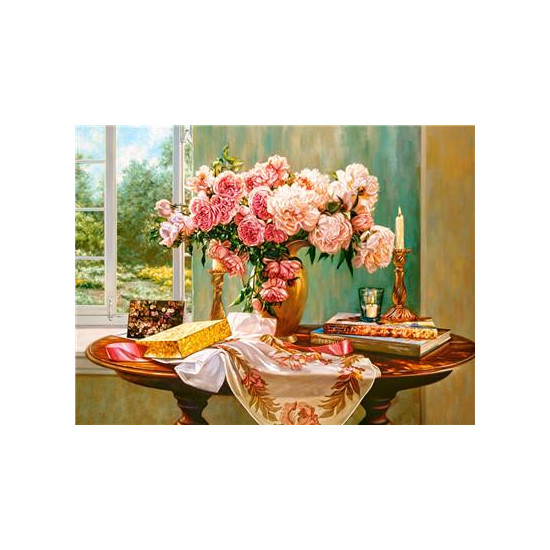 Картина за номерами "Ніжні квіти" 40 * 50см, крас.-акрил, кисть-3шт. (RA3631)