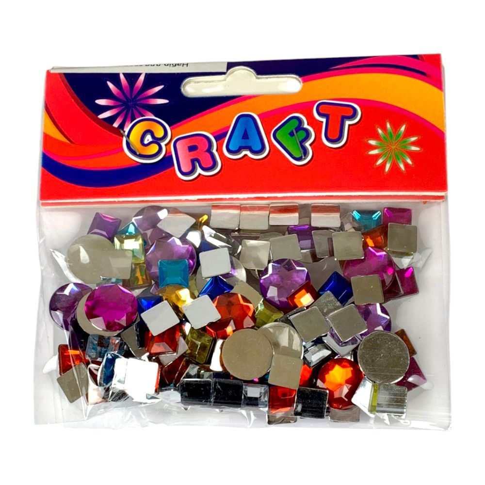 Набор для творчества "Стразы цветные большие" 1см (272-10-В)