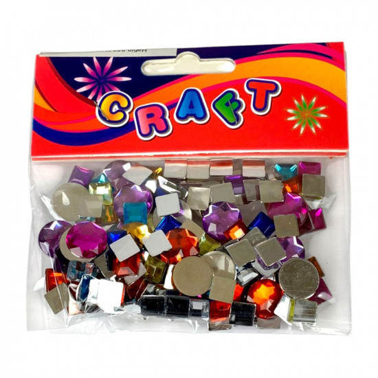 Набор для творчества "Стразы цветные большие" 1см (272-10-В)
