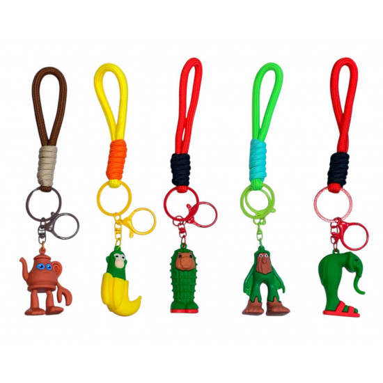 Брелок  Італійські Меми(Бомбардиро Крокодило, Тунг Тунг Тун Сахур ітд) (мікс) (KT-14)