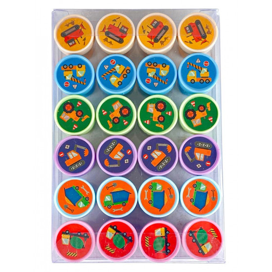 Набір штампів 24шт в пвх коробці, Транспорт (9342)