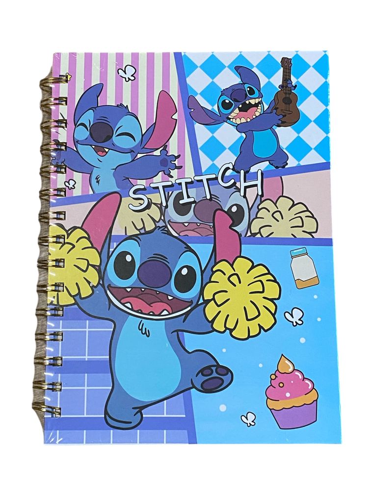 Зошит А5 на спіралі,  80 аркушів 80г/м2 клітинка,  "Стіч" (1813-24-ST)