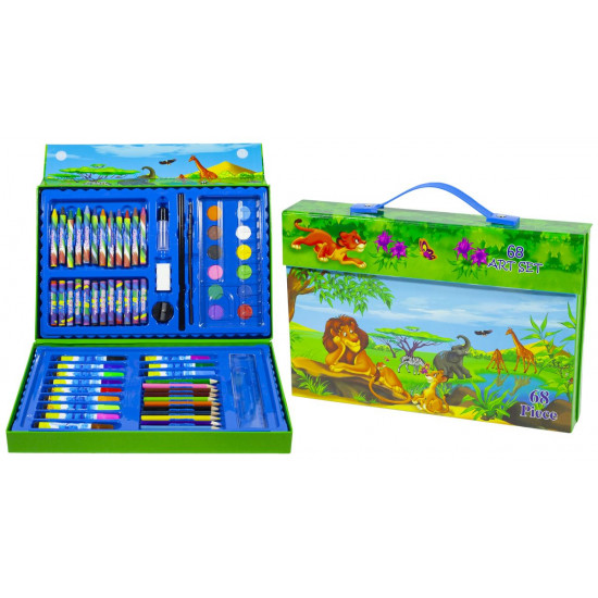 Набір маркерів 68 предметів "Джунглі" в валізі (1 * 24) (AN-68)