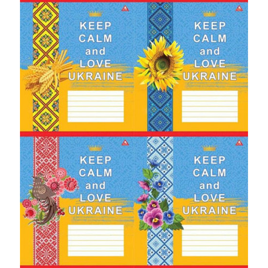 Тетрадь 12л в косую линию Разноцветный Unison (Тр 001б-959051)