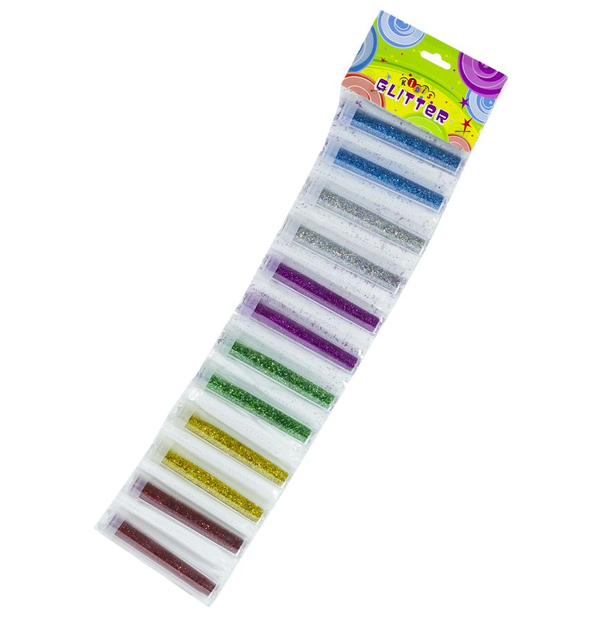 Глиттер  на ленте 6 цветов, 12шт/уп Разноцветный Unison (1989)