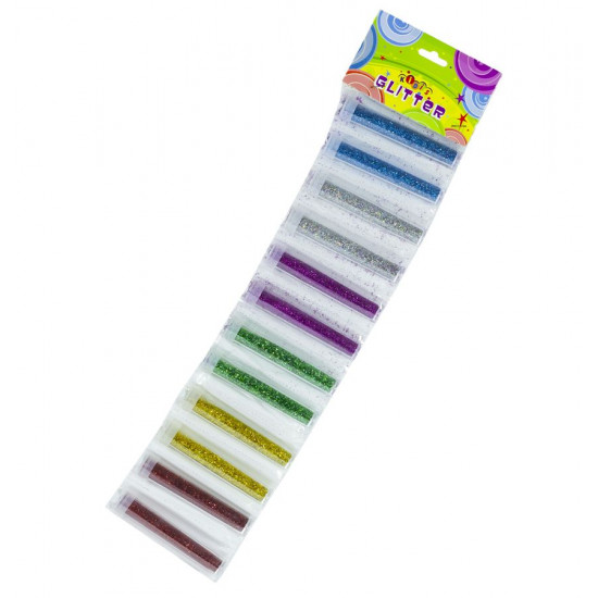 Глиттер  на ленте 6 цветов, 12шт/уп Разноцветный Unison (1989)