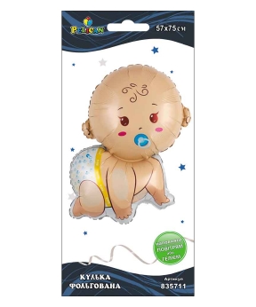 Кулька фольгована Pelican, малюк хлопчик з пустушкою, 75см Різнокольоровий Pelican (835711)
