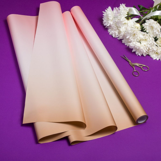 Плівка перламутрова Pastel Diamont silk Gradient, 60см х 7м Рожевий Unison (PPG-13)