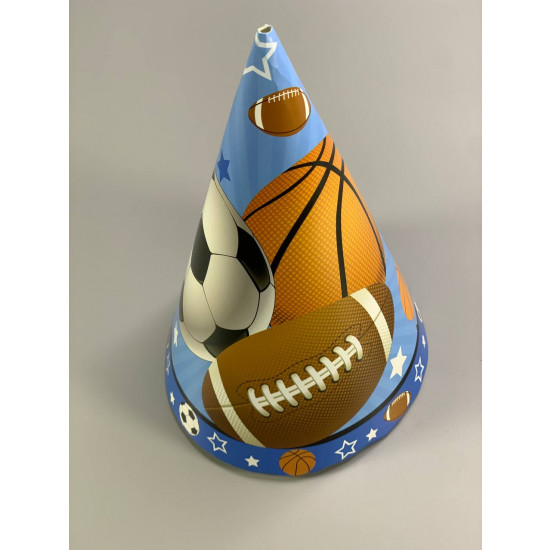 Ковпак "Футбол", 6шт/уп Синій Unison (7500-92)