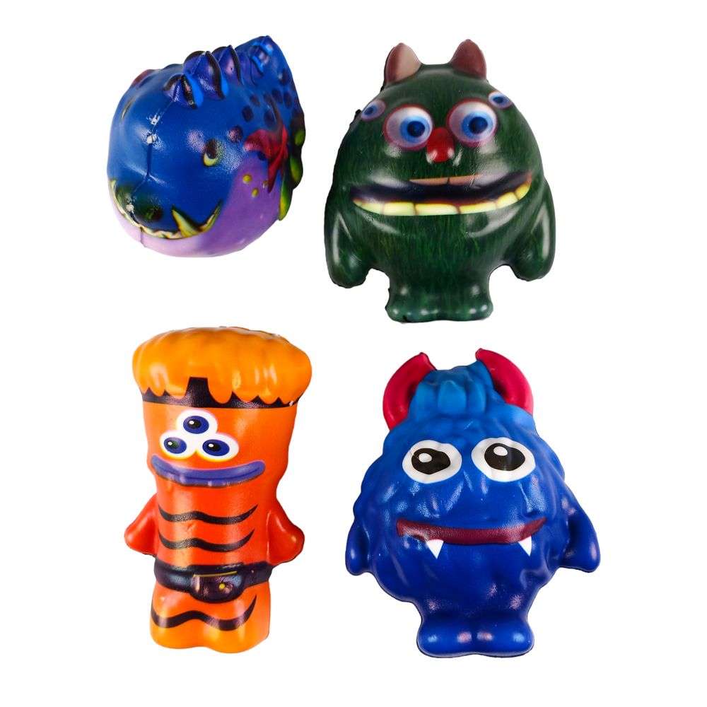 Игрушка сквиш "Монстрики" 12см, 12шт/уп Разноцветный Pelikuk (13879)