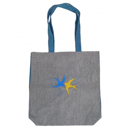 Сумка-шопер з вишивкою 37 х 37 х 8 см, на липучці Різнокольоровий Unison (SB-04)