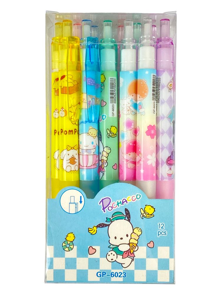 Ручка автоматична, що стираеться "KUR"L, синя, mix (6023)