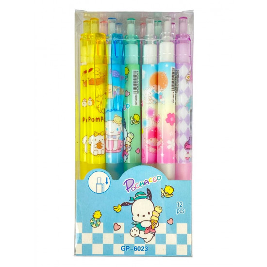 Ручка автоматична, що стираеться "KUR"L, синя, mix (6023)