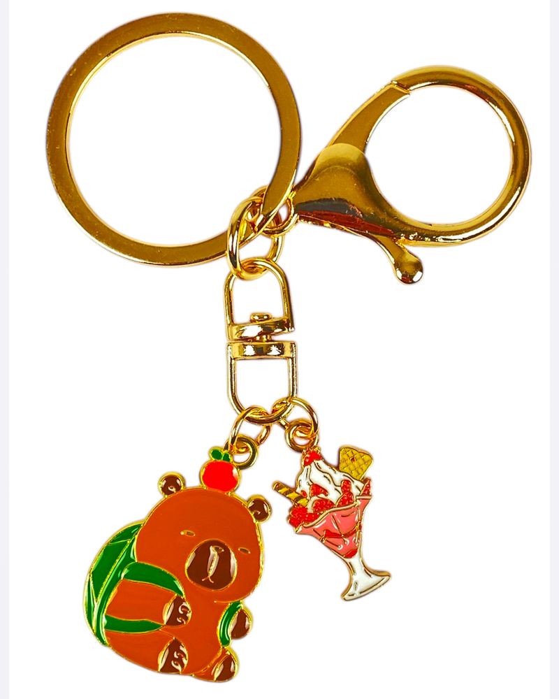 Брелок металевий "Капібара" 6см, 6 видів (678-18)