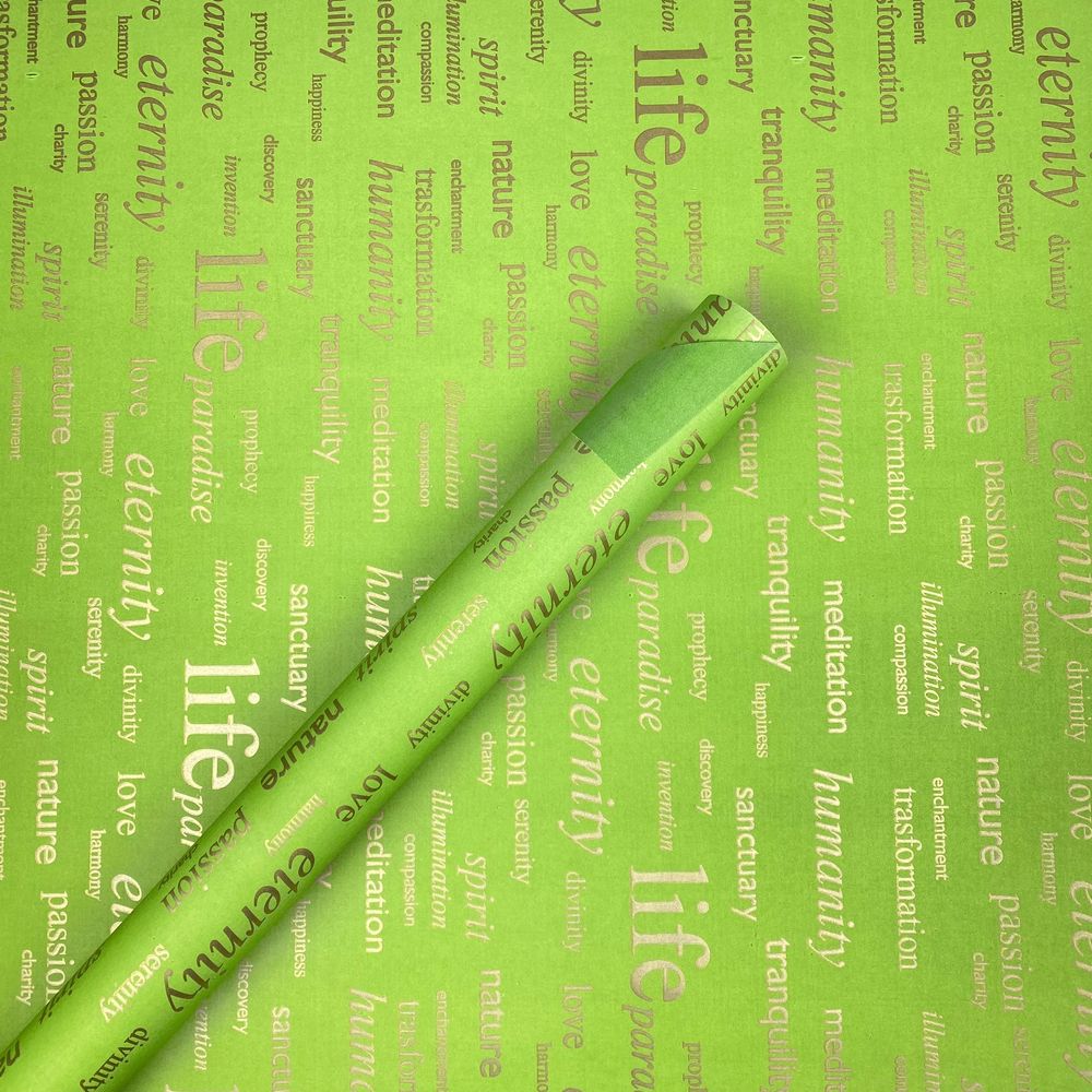 Папір пакувальний крафт-двосторонній 0,7 х 7м Зелений Unison (Пт 480.24)