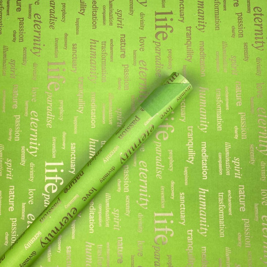 Папір пакувальний крафт-двосторонній 0,7 х 7м Зелений Unison (Пт 480.24)