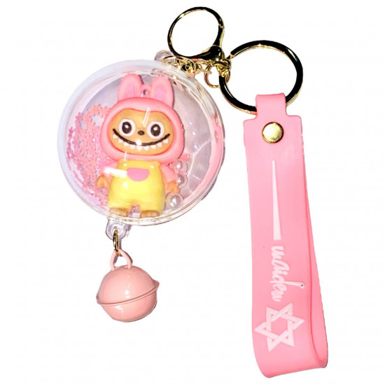 Брелок іграшка для ключів на рюкзак або сумку, Labubu-в капсулі  6см+ дзвіночок(мікс) Різнокольоровий Без бренду (KT-12)