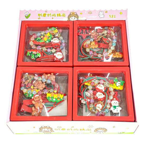 Набір дитячої біжутерії: гумки для волосся, браслет, шпильки для волосся (9328)