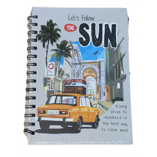 Зошит А5 на спіралі,  80 аркушів 80г/м2 клітинка,  "Ретро" (1813-15)