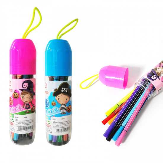 Фломастери 12 кольорів в тубусі (289-12)