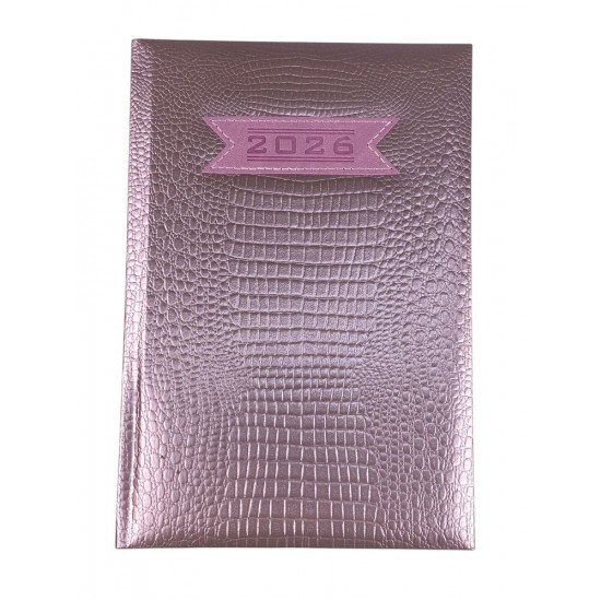 Щоденик датований лінія "Шкіра крокодила" А5, 168 сторінок (110025DL lilac)