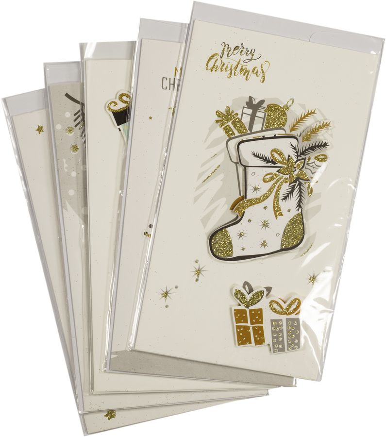 Листівки  новорічні  K107,  12х21см,  з конвертом (K107)