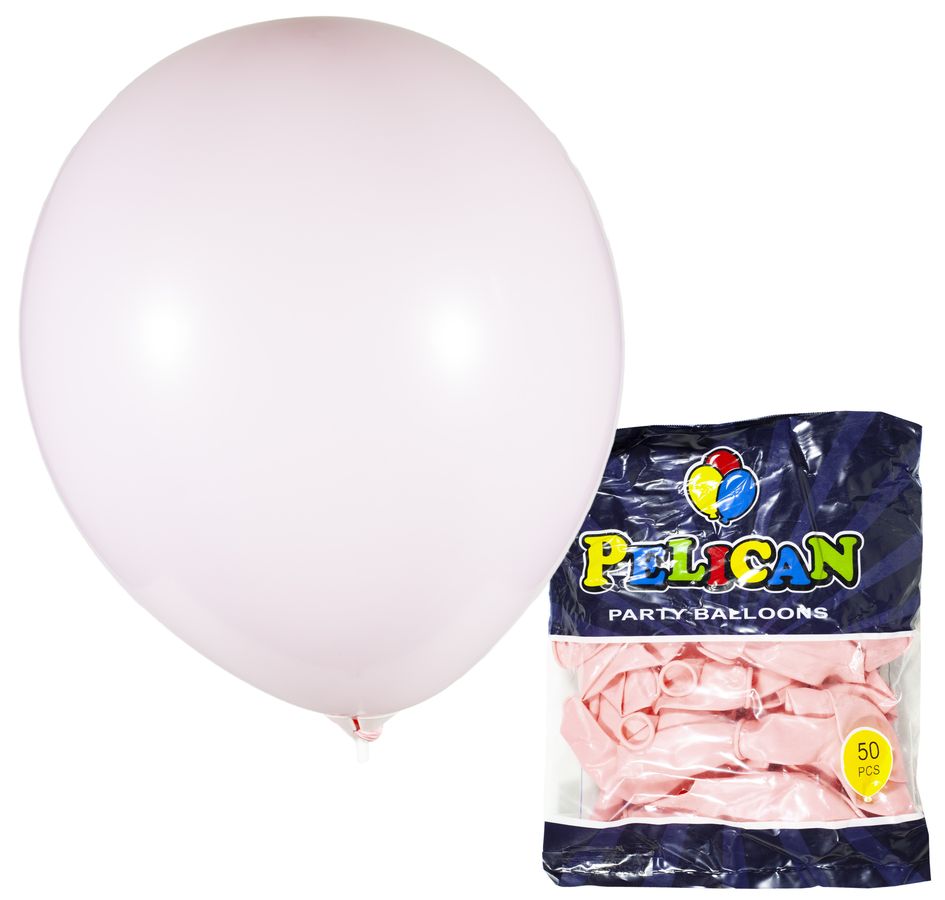 Шарики Pelican 12' (30 см), макарун розовый, 50шт/уп Розовый Pelican (822932/1250-932)