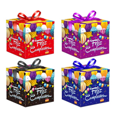 Коробка-бокс розбірна 15 x 15 x 15см (12шт/уп) Різнокольоровий Unison (DV-2169 S)