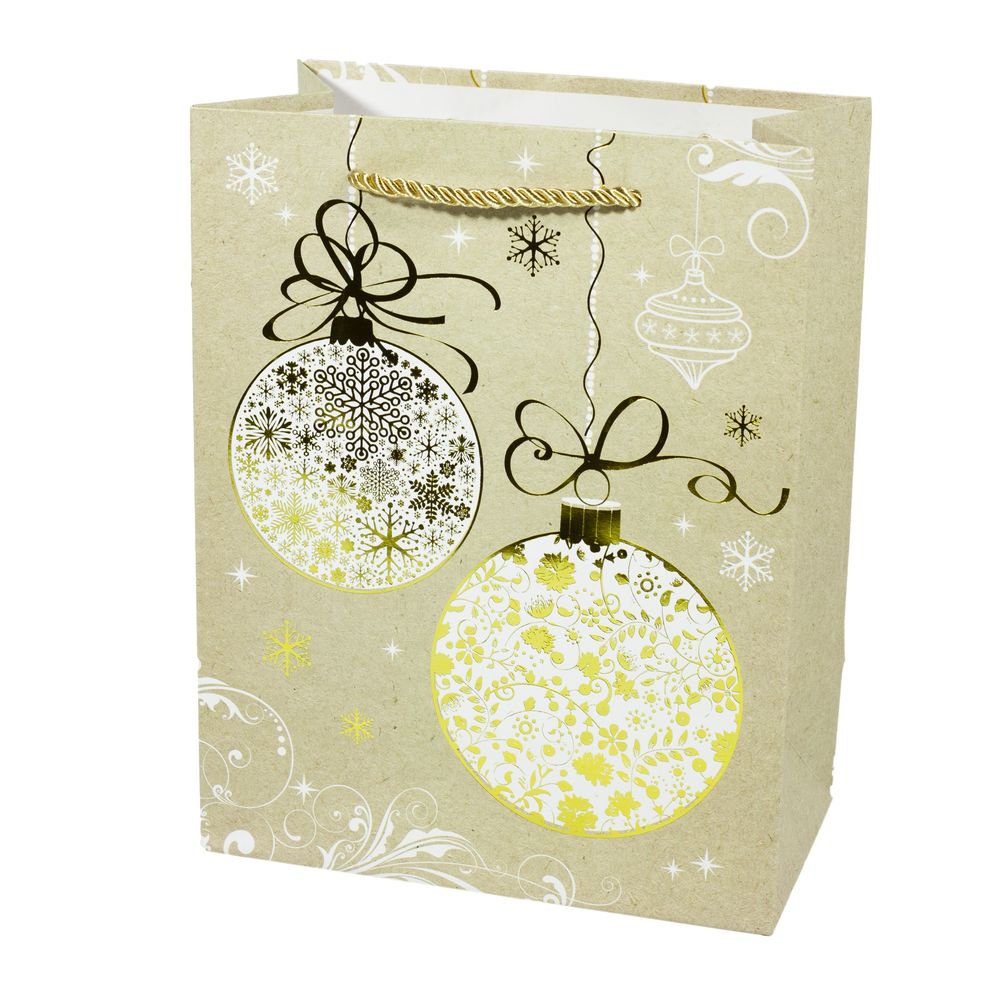 Пакет новорічний  з фольгою, 18х23х10см, 210гр (Q-901S)