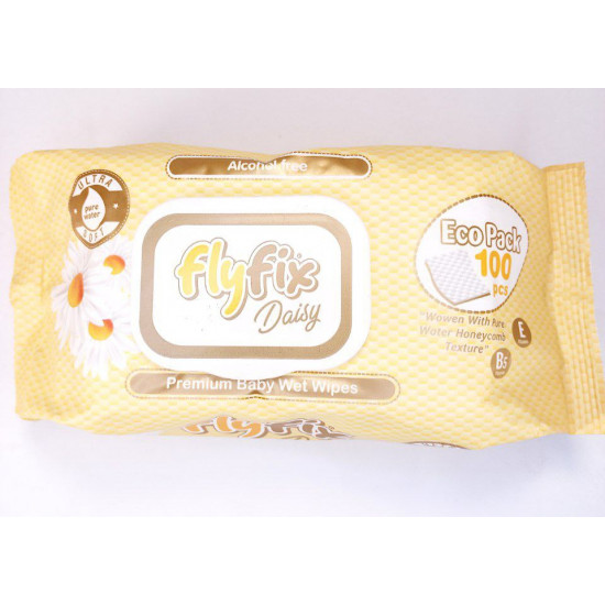 Серветки вологі Fly Fix із клапаном 100 шт (3 вида) Unison (WW-3)