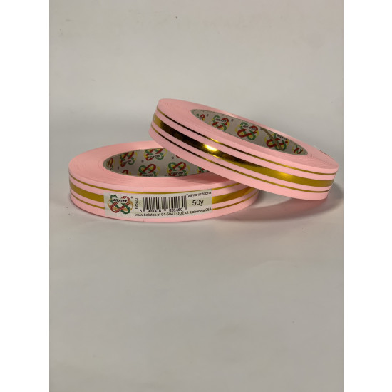 Стрічка пластикова 2см х 45м Рожевий Unison (PAS20 -pink powder)