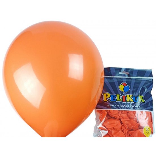 Шарики круглые Pelikuk 13' (33 см) пастель оранжевый, 50шт/уп Оранжевый Pelikuk (1350C-115)