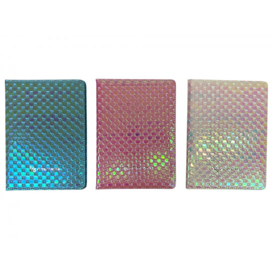 Щоденник шкір/зам 24 х 17,5см Голографічний стьобани (0025-7)