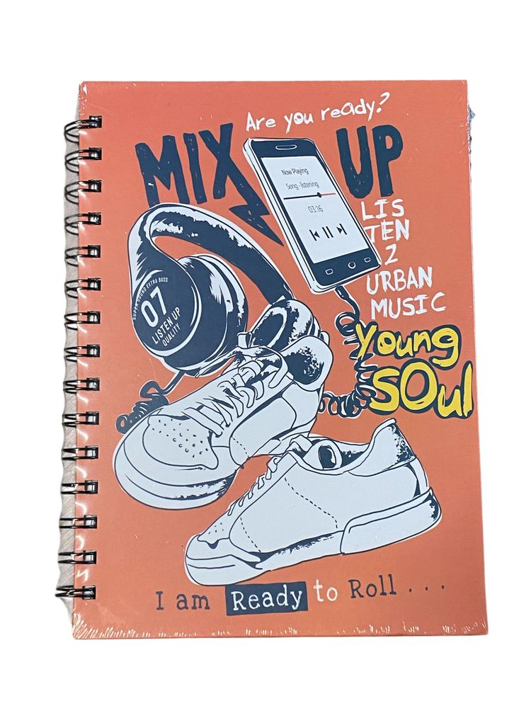 Зошит А5 на спіралі,  80 аркушів 80г/м2 клітинка,  "Підлітковий" (1813-10)