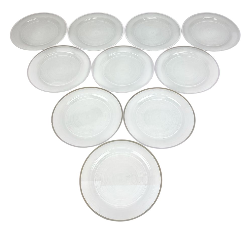 Тарілка прозора  пластикова багаторазова  19 х 19см , 10шт/уп (7500-206)