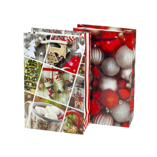 Пакет подарунковий новорічний 130г, 11 х 18 х 5см Unison (PVM111805-5)