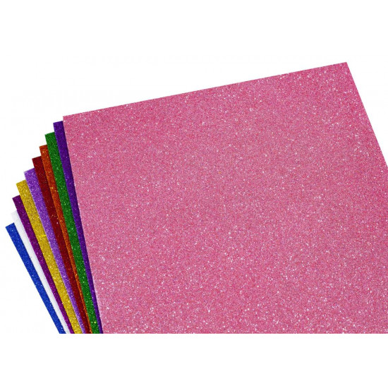 Фоамиран 1,8мм микс  с глиттером -10листов 20 х 30см Unison (8962)