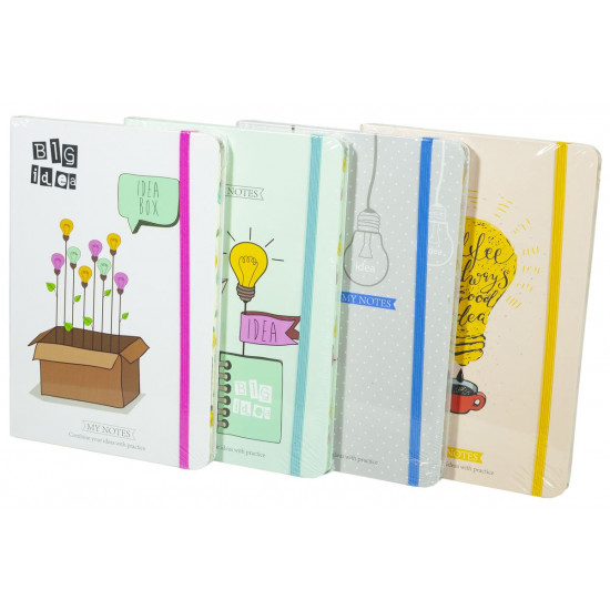 Блокнот на рез. "Лампочки" кольор. торець 14,5 * 21см A5 P80 70g (0439-А5)