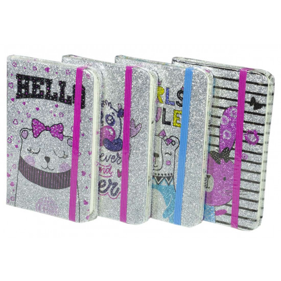 Блокнот на рез. блест ""Звірятка"" 9*14см А6 P96 70g COLOR/box (2008-А6)
