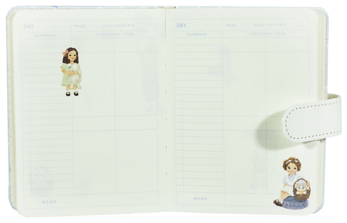 Блокнот LB64K44-3182, 64K,  шкірзам хлястик, 112 аркушів 4 диз (LB64K44-3182)