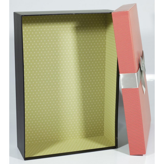 Подарункова коробка 105-27, прямокутна корал, 37.5х26.5х10cm/34х23х8/26.5х19х7cm   3шт. в наборі (105-27)