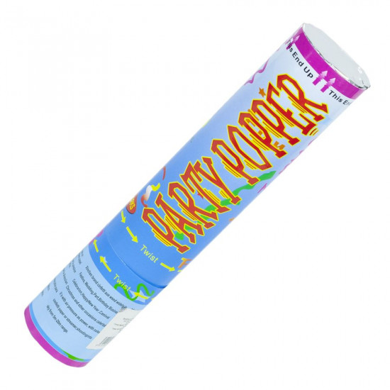 Хлопавка пневматична"Серпантин"20см 15гр наповнення -серпантин із фольги (3994-20)