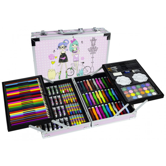 Н-р худож.д / мал. 145 предметів. "Дівчинка" в алюм.чем.34 * 23,5 * 8,7см, 4від. (145)