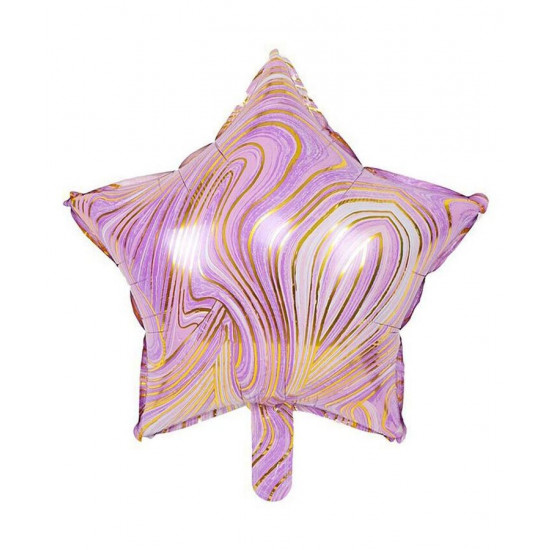 Кулька фольг. Pelican 18', ЗІРКА АГАТ ФІОЛЕТОВИЙ 45 см, (ціна за упак/5шт) (832671)